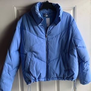 Powder Blue H&M Puff Jacket/Size: Large